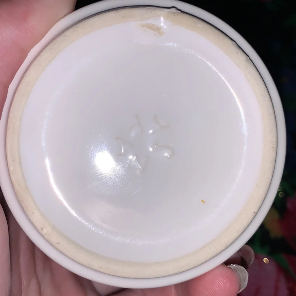 Vintage Japan kitty cat tail handle coffee mug